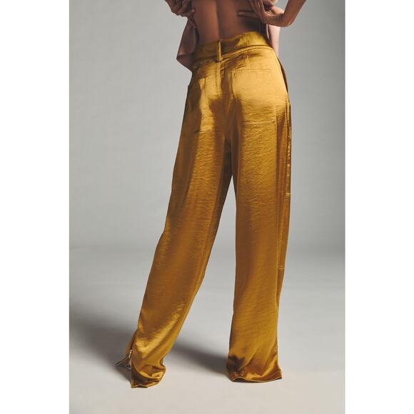Avec Les Filles Relaxed Satin Trousers - New Size 6 - Picture 4 of 6
